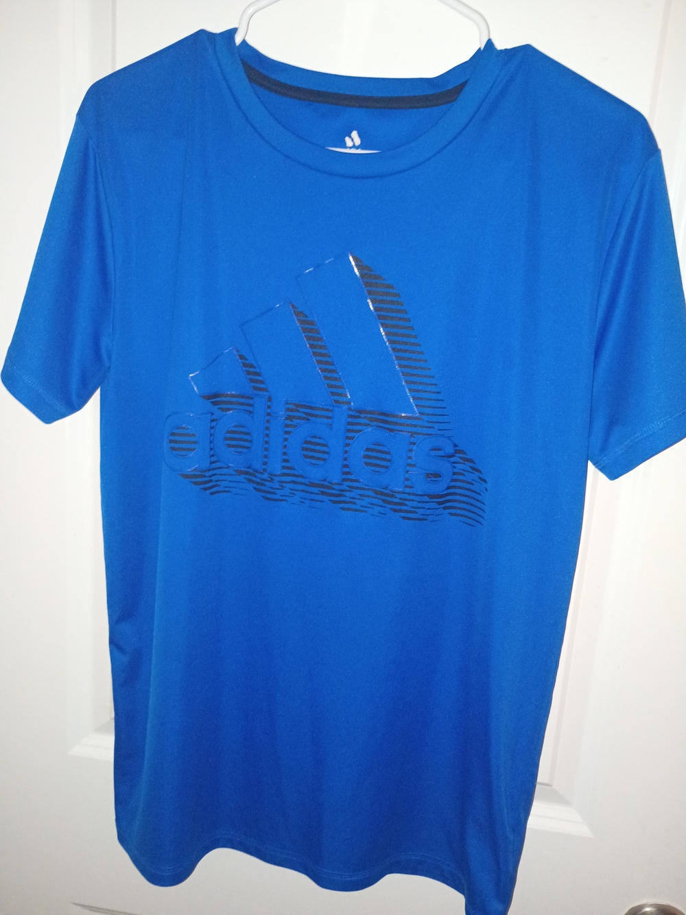 adidas Blue Short Sleeve Logo Tee